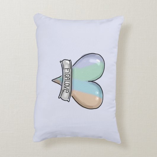 Lapis Grey Figaro accent pillow アクセントクッション (裏面(縦))