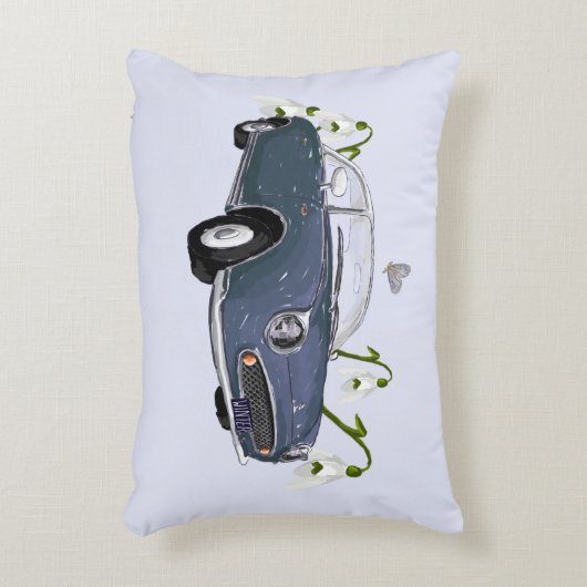 Lapis Grey Figaro accent pillow アクセントクッション (正面(垂直))