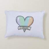 Lapis Grey Figaro accent pillow アクセントクッション (裏面)