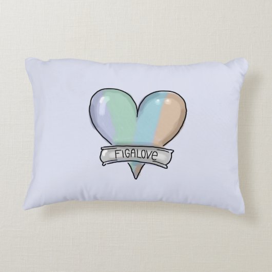 Lapis Grey Figaro accent pillow アクセントクッション (裏面)