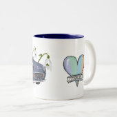 Lapis Grey Figaro coffee mug ツートーンマグカップ (正面右)