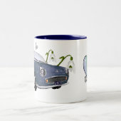 Lapis Grey Figaro coffee mug ツートーンマグカップ (中央)