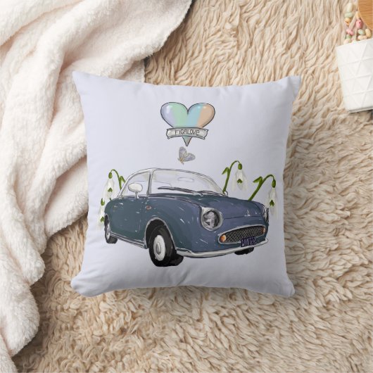 Lapis Grey Figaro pillow クッション (ブランケット)