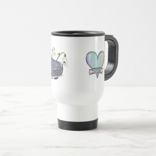 Lapis Grey Figaro travel mug - reisbeker トラベルマグ (正面右)