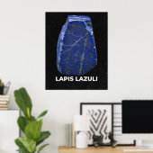Lapis Lazuli Gemstone ポスター (ホームオフィス)