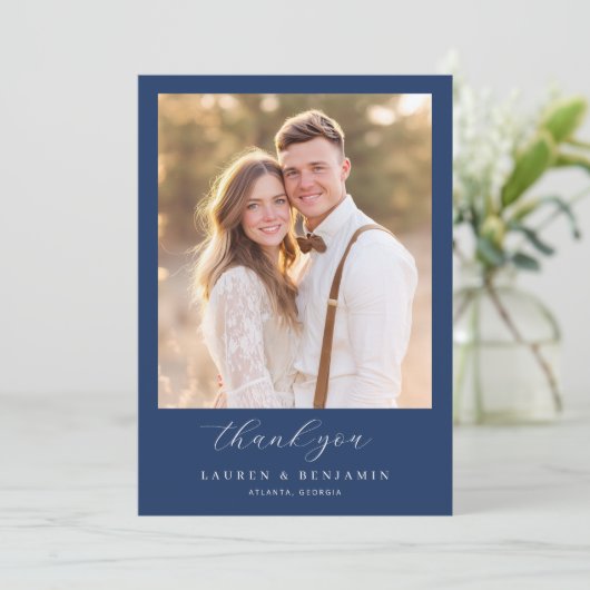 Lapis Rose Wedding サンキューカード (スタンド正面)