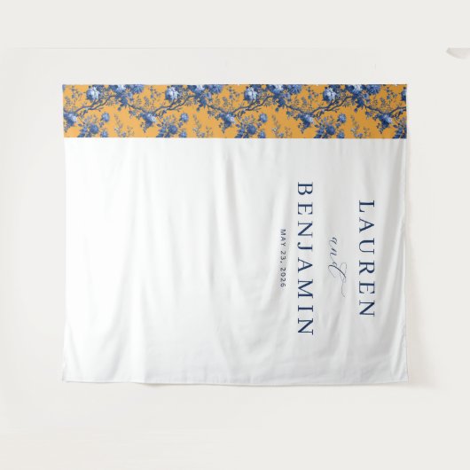 Lapis Rose Wedding タペストリー (正面(横))