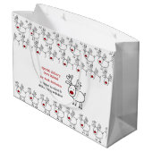 Lapland Doodle Reindeer Kidsからの特別な配信 ラージペーパーバッグ (裏面アングル)