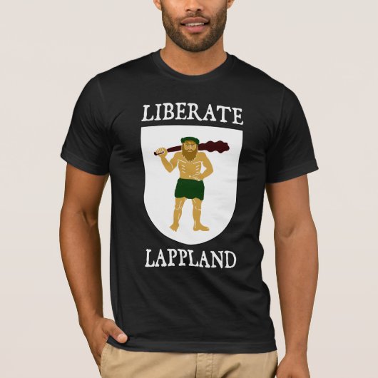 Lapplandを解放して下さい Tシャツ (正面)