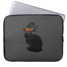 Laptop Case Cat Halloween 