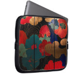laptop case Japanese style flower ラップトップスリーブ (正面右)