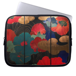 laptop case Japanese style flower ラップトップスリーブ