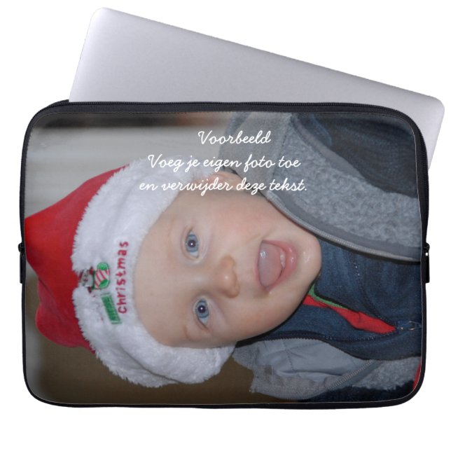 Laptop hoes met eigen foto ラップトップスリーブ (正面)