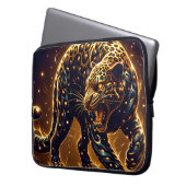 Laptop Sleeve 15" Neoprene Leopard Electronics Bag ラップトップスリーブ (正面左)