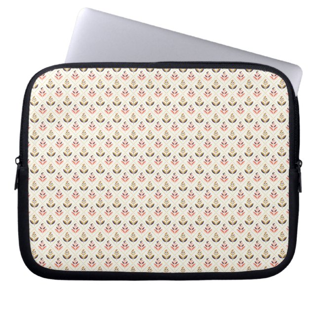Laptop sleeve with a delicate cherry blossom  ラップトップスリーブ (正面)