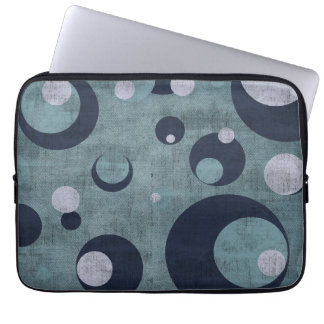 Laptop Sleeves "Circle" Shabby Blue Var01 Vintage ラップトップスリーブ