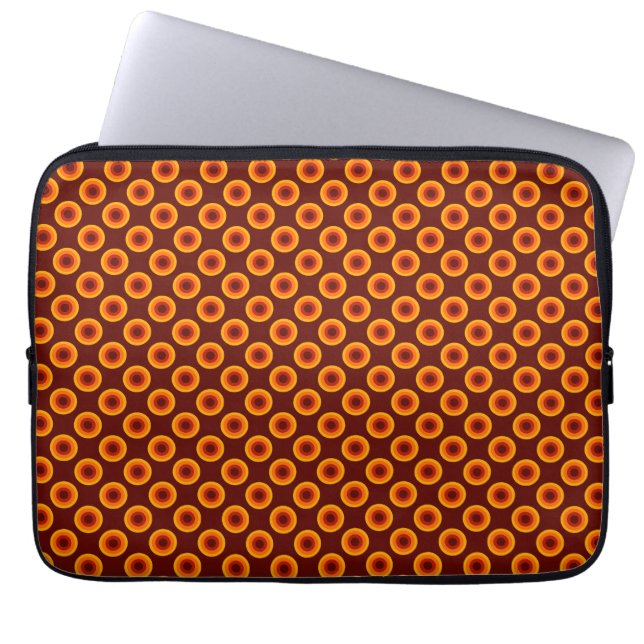 Laptop Sleeves "Dots" Seventies Var01 Retro ラップトップスリーブ (正面)