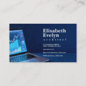 Laptop with Financial Charts g542 名刺 (裏面)