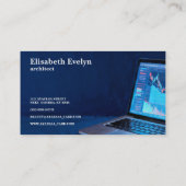 Laptop with Financial Charts h872 名刺 (裏面)