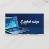 Laptop with Financial Charts h872 名刺 (正面)