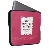 Laptopschutzhülle - RED - QR - GLAM Collection ラップトップスリーブ (正面右)