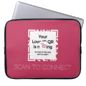 Laptopschutzhülle - RED - QR - GLAM Collection ラップトップスリーブ (正面)