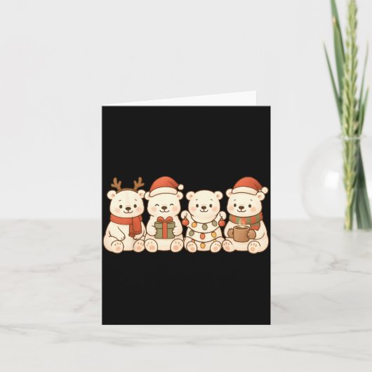 Lar Bears Kids Boys Girls Christmas Lar Bears  カード (正面)