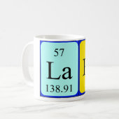 Laraの周期表の名前のマグ コーヒーマグカップ (正面左)