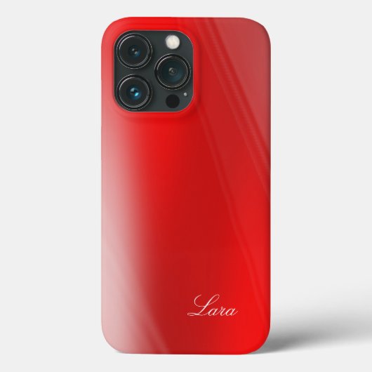 Lara -テンプレートをパーソナライズする自分の名前 – 赤 Case-Mate iPhoneケース (裏面)