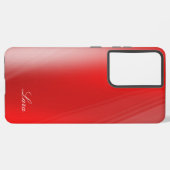 Lara -テンプレートをパーソナライズする自分の名前 – 赤 samsung galaxyケース (左側面)