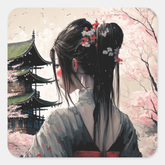 Lara Japan - Aufkleber スクエアシール (正面)