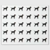 Laradorの策略、黒い実験室の演劇の球 ラッピングペーパー (フラット)