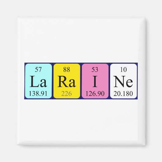 Laraine周期表名磁石 マグネット (正面)