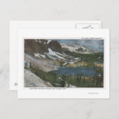 Laramie, WY - Lake Marie and Snowy Range on Unio ポストカード (正面/裏面)