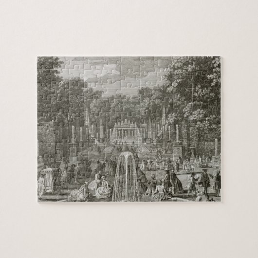 L'Arc de Triomphe、バーセイルズ(版木、銅版、版画) ジグソーパズル (横)