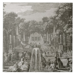 L'Arc de Triomphe、バーセイルズ(版木、銅版、版画) タイル