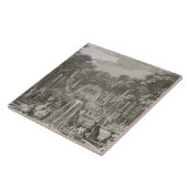 L'Arc de Triomphe、バーセイルズ(版木、銅版、版画) タイル (側面)