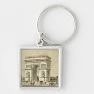 L'Arc de Triomphe、Auguste Bryが刻むパリ キーホルダー