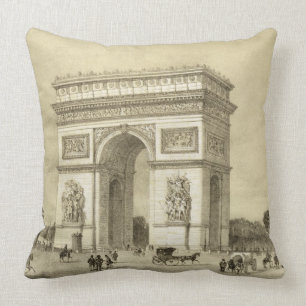 L'Arc de Triomphe、Auguste Bryが刻むパリ クッション
