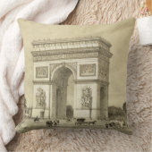 L'Arc de Triomphe、Auguste Bryが刻むパリ クッション (ブランケット)