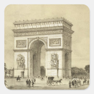 L'Arc de Triomphe、Auguste Bryが刻むパリ スクエアシール