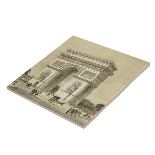 L'Arc de Triomphe、Auguste Bryが刻むパリ タイル (側面)