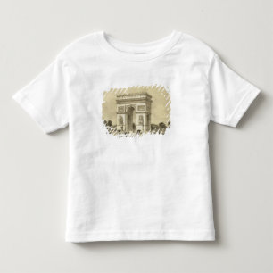 L'Arc de Triomphe、Auguste Bryが刻むパリ トドラーTシャツ