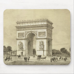 L'Arc de Triomphe、Auguste Bryが刻むパリ マウスパッド