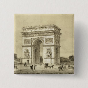 L'Arc de Triomphe、Auguste Bryが刻むパリ 缶バッジ