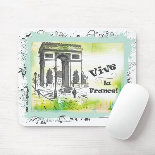 L'Arc de Triomphe Collageの芸術 マウスパッド (マウス)