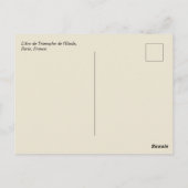 L'Arc de Triomphe de l'Etoile Paris France ポストカード (裏面)