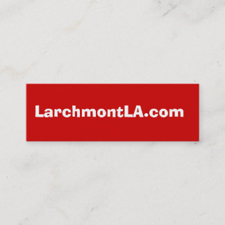 LarchmontLA.com スキニー名刺