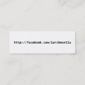 LarchmontLA.com スキニー名刺 (裏面)