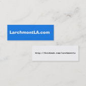 LarchmontLA.com スキニー名刺 (正面/裏面)